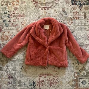 Anthropologie Faux Fur Jacket